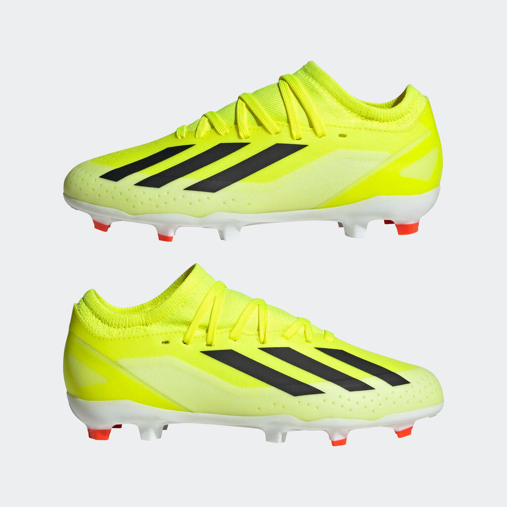 Kinder Fussball Nockenschuh FG - ADIDAS X Crazyfast League FG gelb