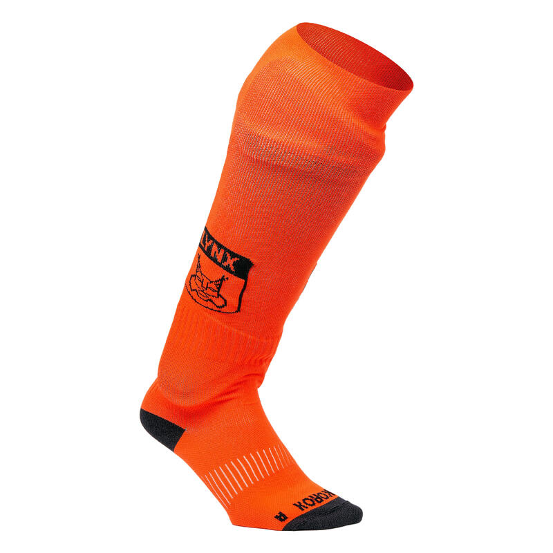 Calze hockey su prato adulto FH 500 Lynx arancioni