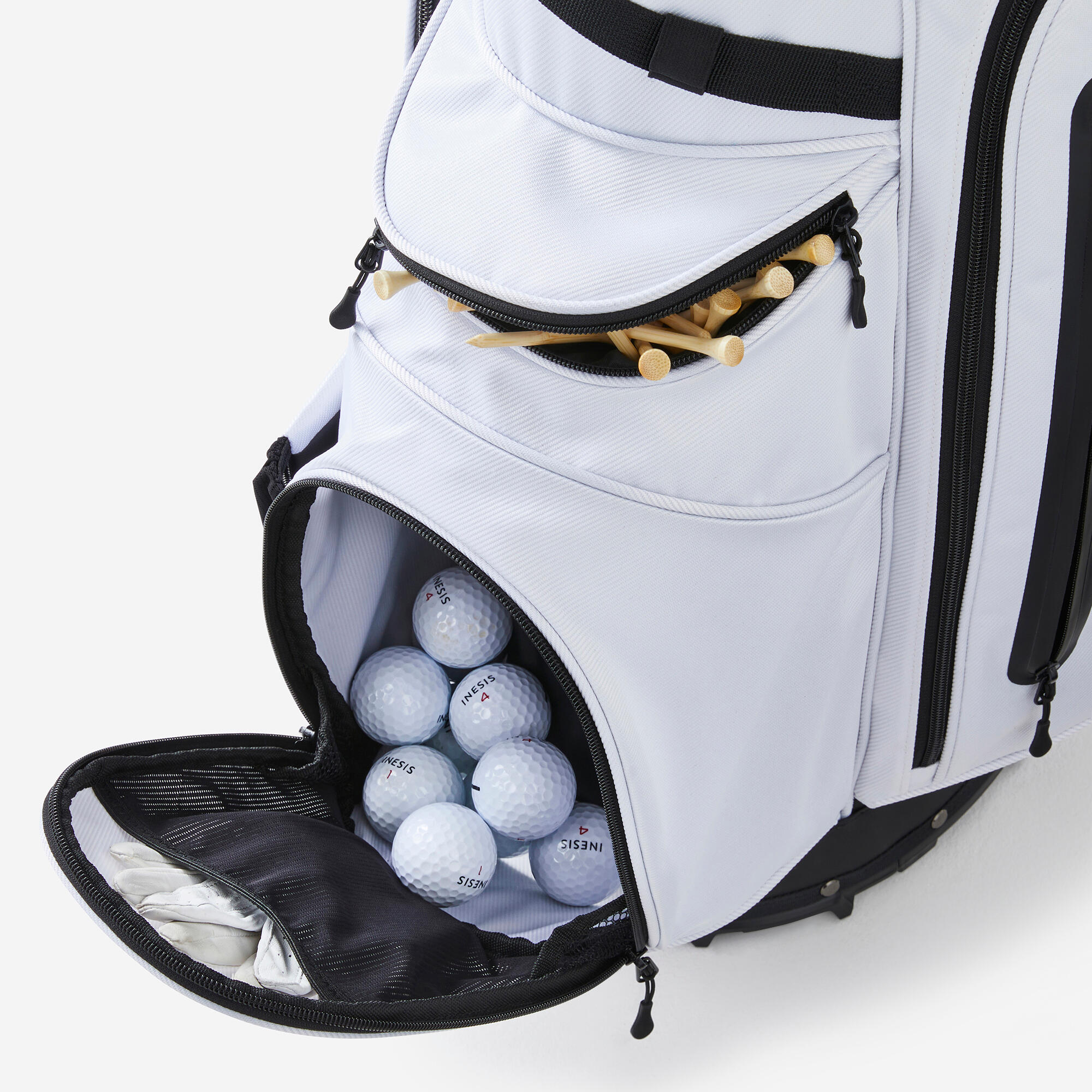 Golf Stand Bag - Inesis White - INESIS