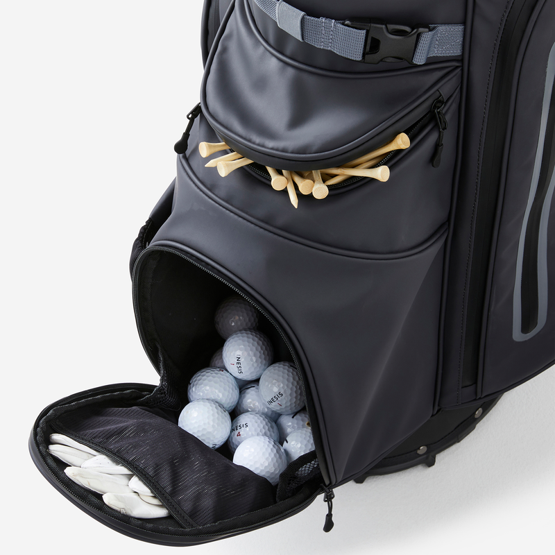 Sac golf trépied, Inesis Light gris pour les clubs et