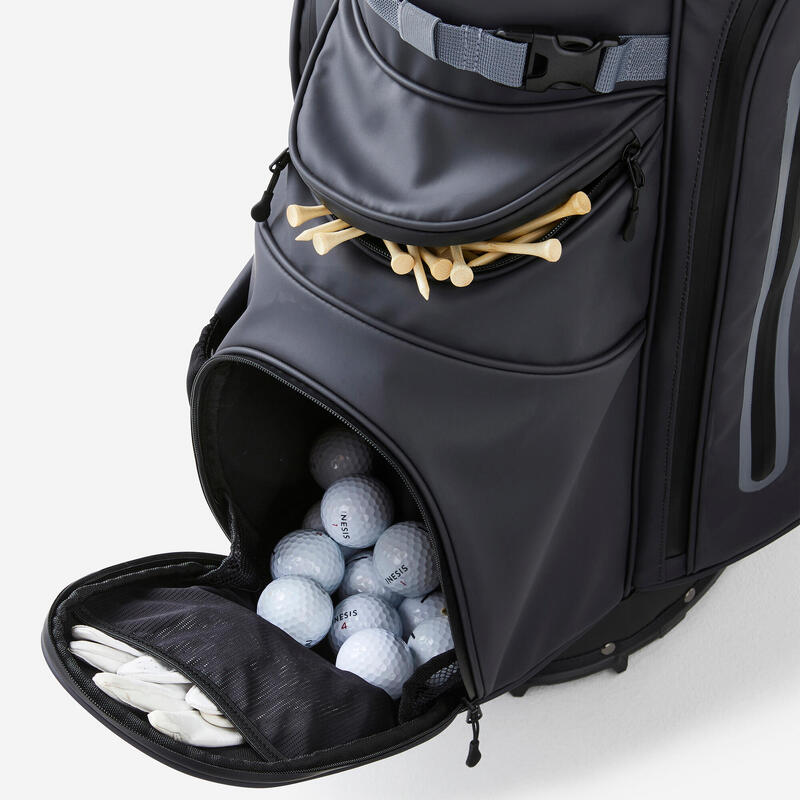 Golf Standbag wasserdicht - INESIS Light grau