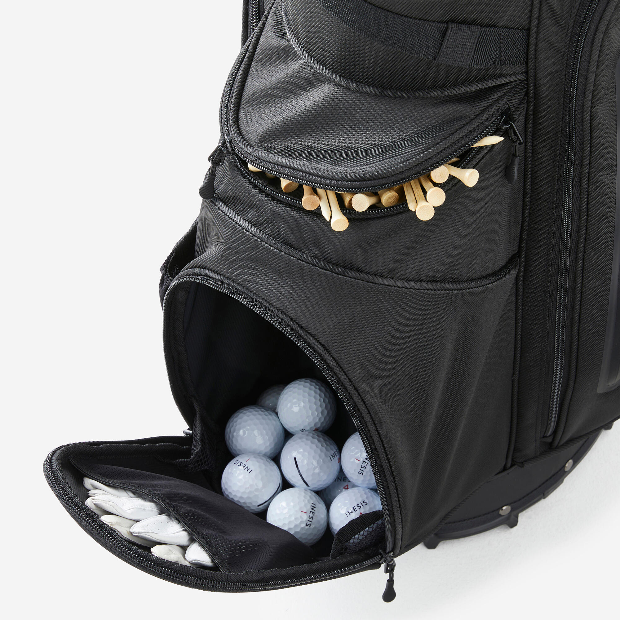 Bolso trípode golf - INESIS Light negro - Decathlon