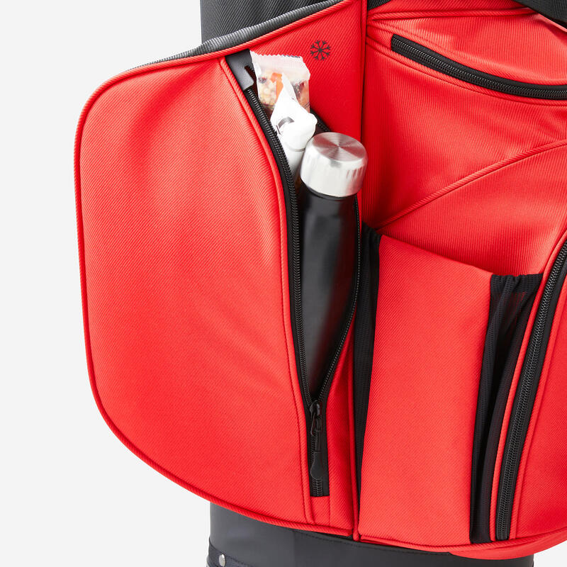 Sac golf trépied - INESIS Light rouge