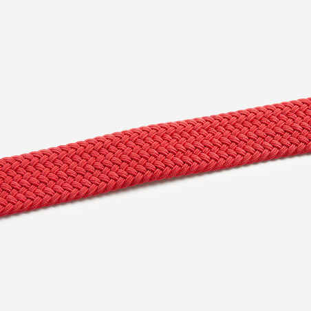 Golf Elasticated & Stretchy Braided Belt - Cherry Red
