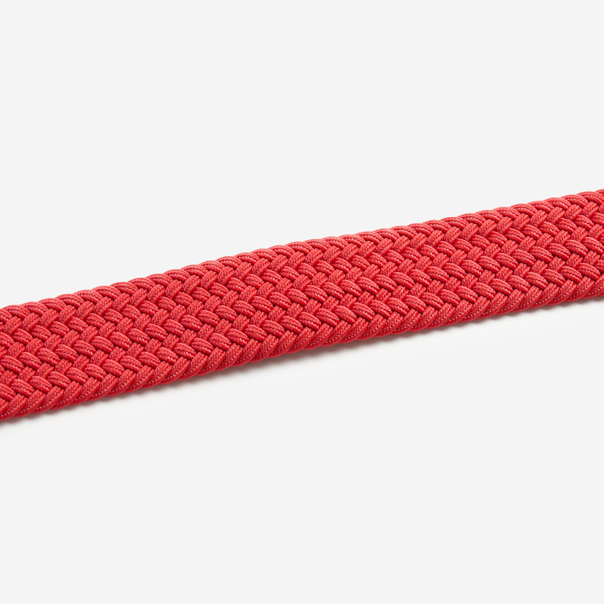 Gevlochten stretch riem voor golf kersenrood 2/4