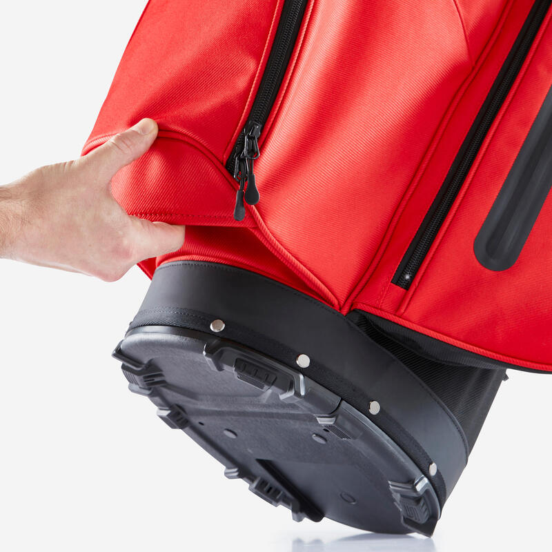 Sac golf trépied - INESIS Light rouge