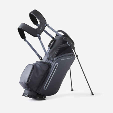 Svetlo siva samostoječa torba za golf INESIS