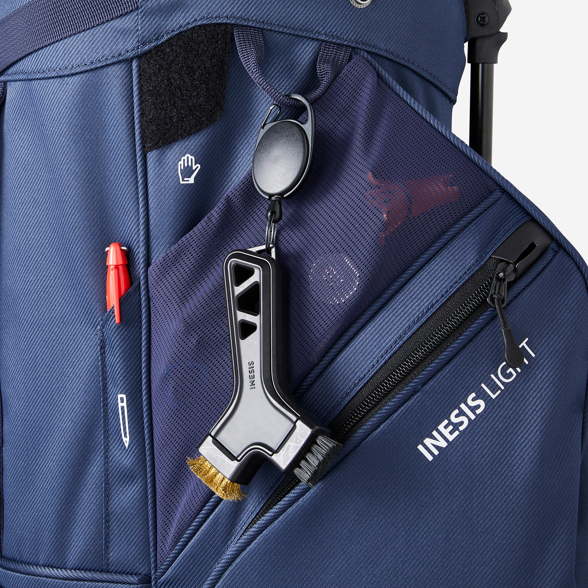 Golf stand bag - INESIS Light navy 7/11