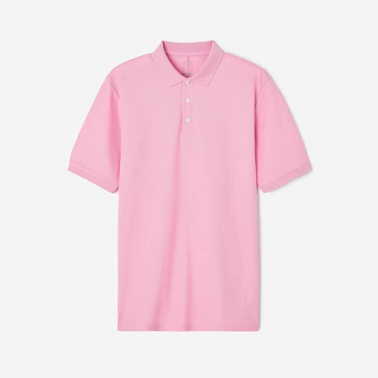 Men's short-sleeved golf polo shirt - WW500 light pink