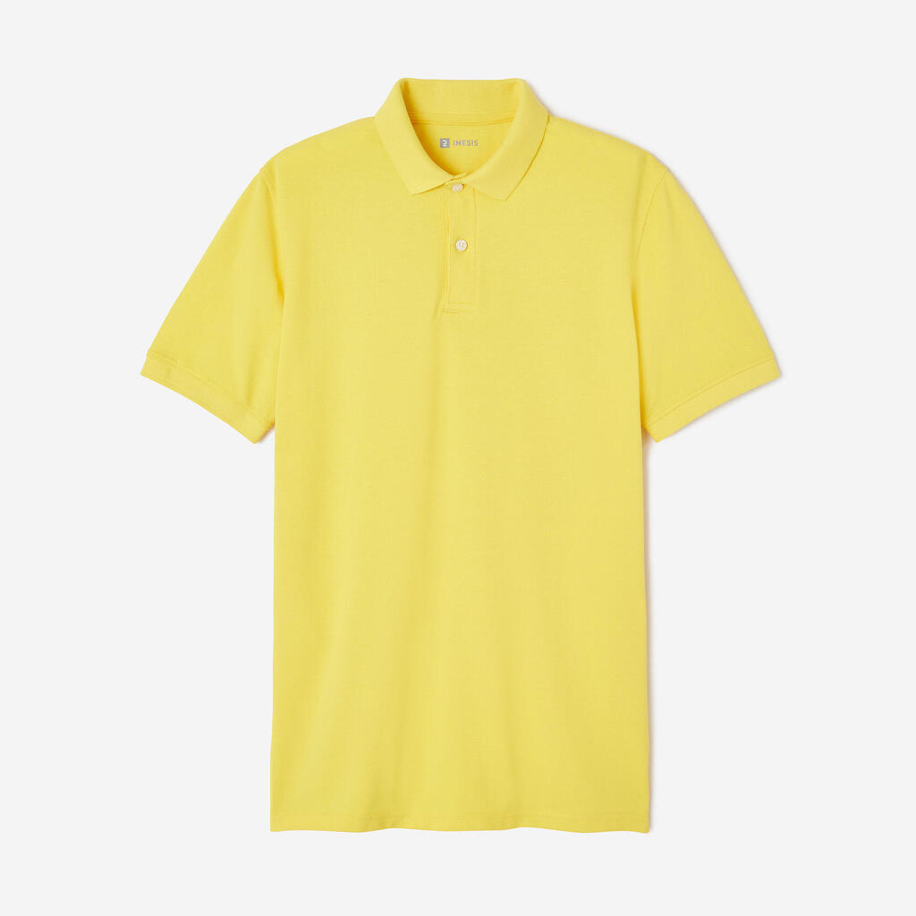 Golf cotton short sleeve polo shirt beige