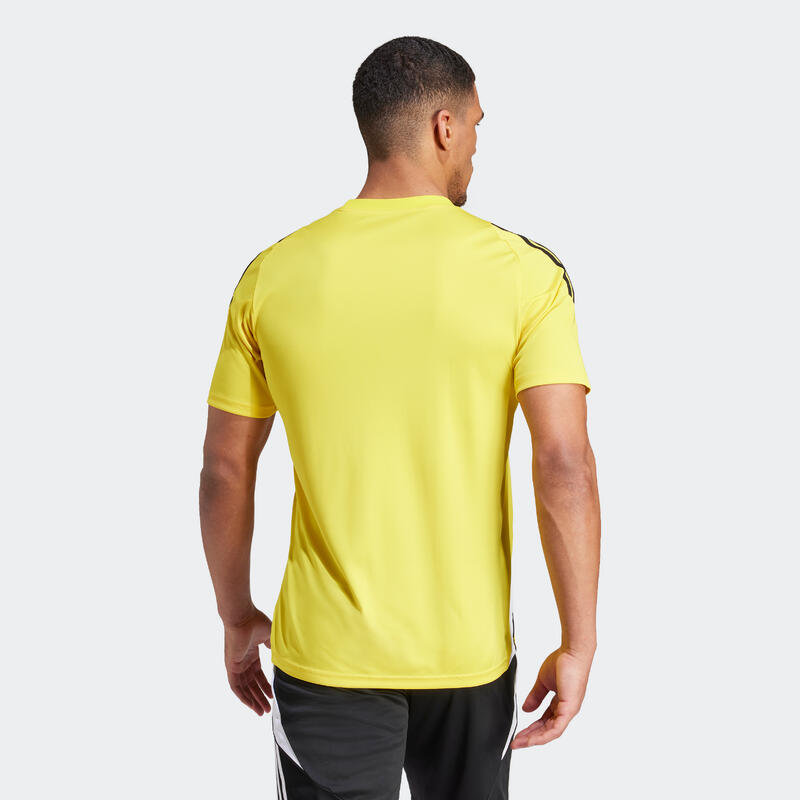 Camiseta fútbol Tiro 24 Adulto Amarillo