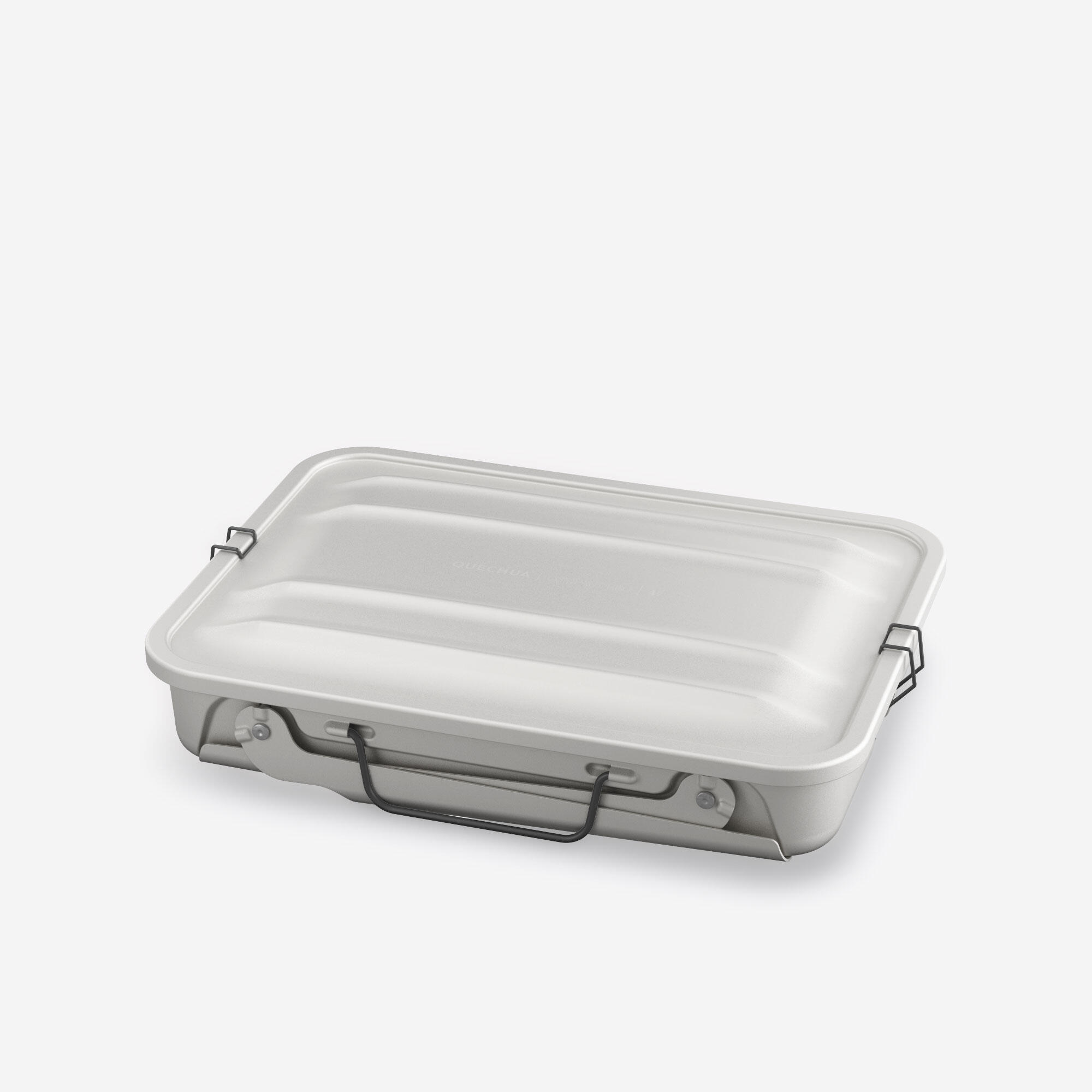 Compacte camping barbecue 500 voor 4 personen, op hout, houtskool en briketten 4/8