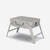 Barbecue portable L de camping pour 4 personnes, à bois, charbon et briquette