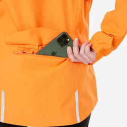 Women's Mountain Biking Rainproof Jacket - Orange