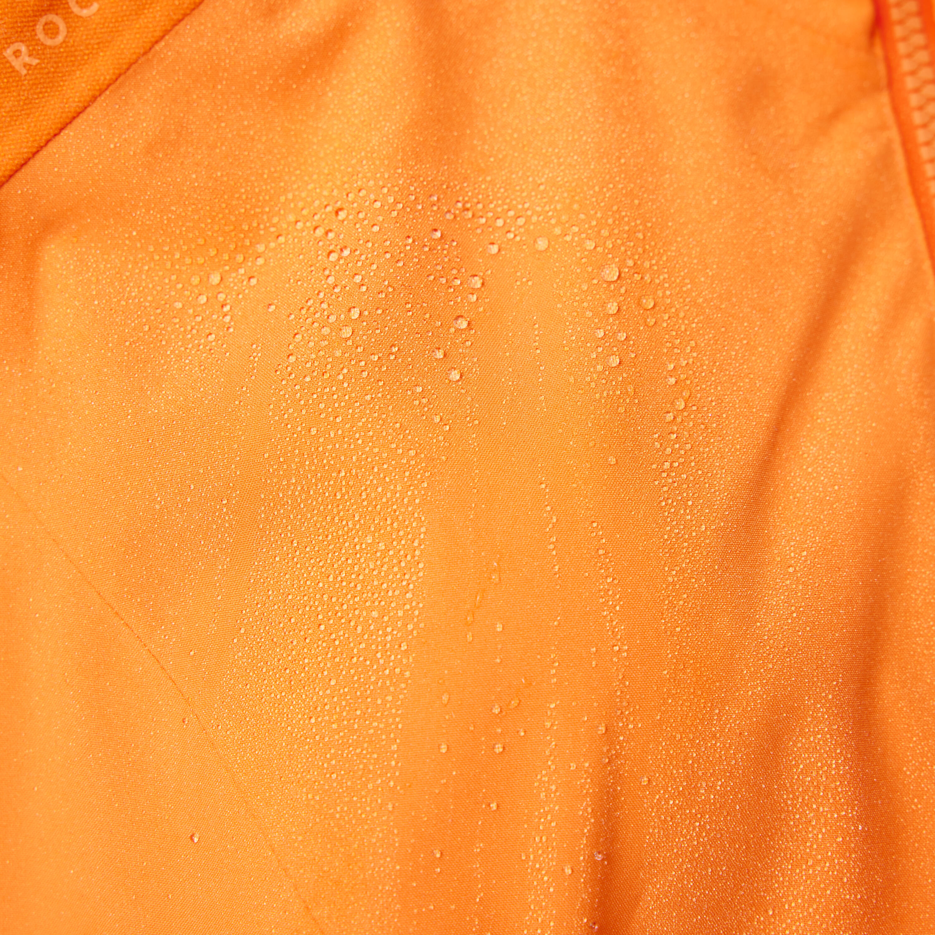 Women's Mountain Biking Rainproof Jacket - Orange 7/10