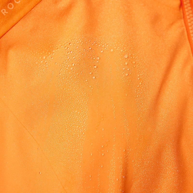 Dámská cyklistická nepromokavá bunda na horské kolo oranžová 