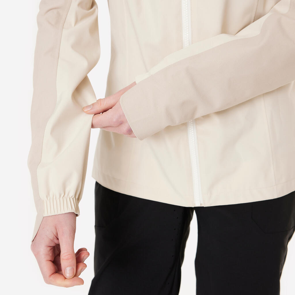 Ženska biciklistička jakna za brdski biciklizam za kišu Comfort 900 - bež