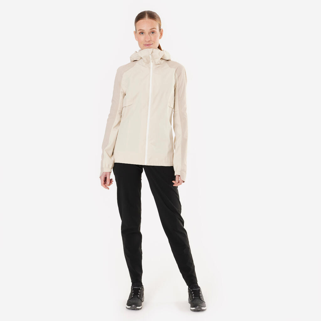 Fahrrad Regenjacke MTB Expl 700 Damen beige 