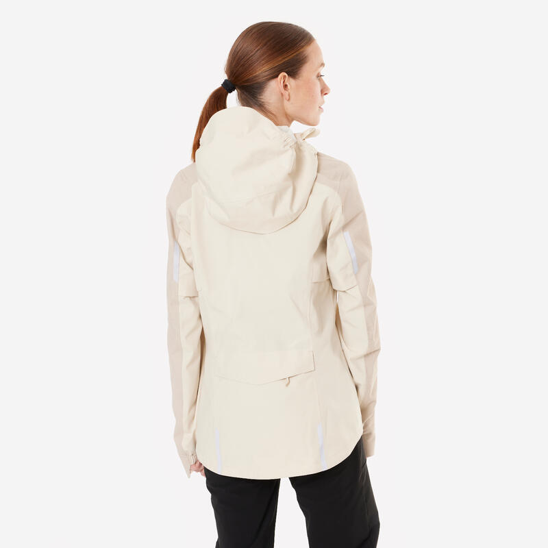 Coupe pluie velo vtt confort 900 femme beige