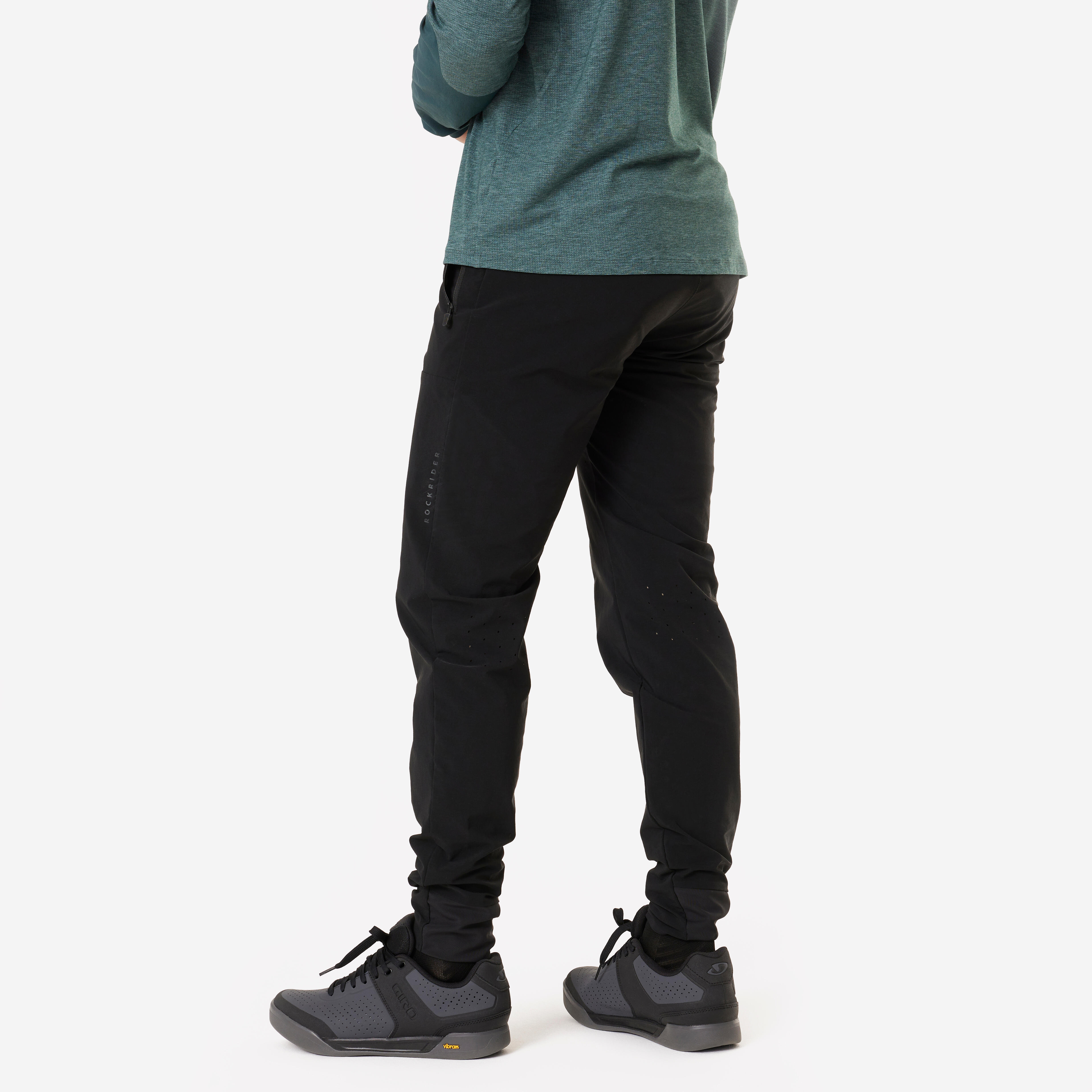 Radhose MTB Sommer All Mountain leicht und atmungsaktiv Damen/Herren  schwarz - Decathlon
