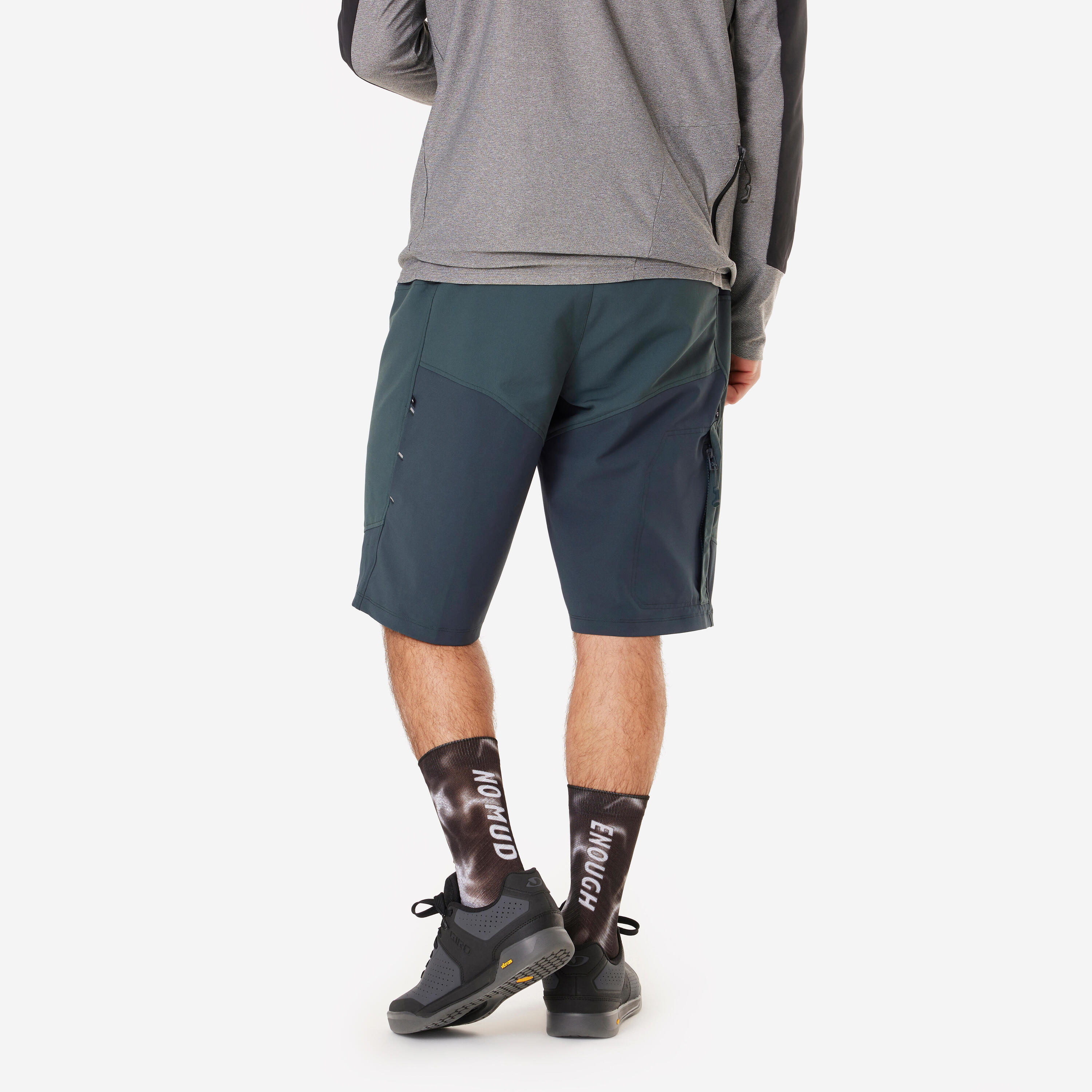 Second Life Men's Mountain Bike Cargo Shorts Green EXCELLENT