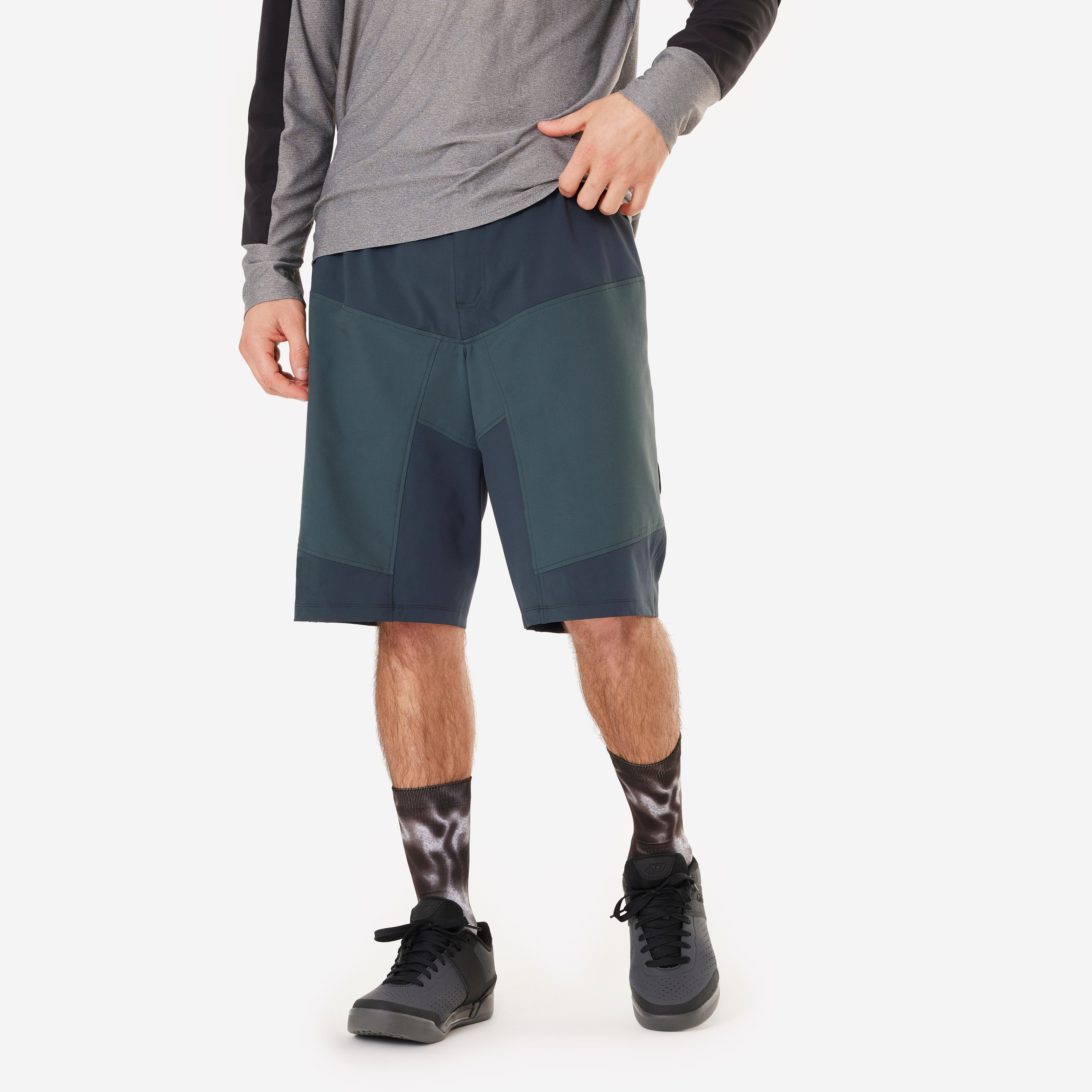Men s Mountain Bike Cargo Shorts Green