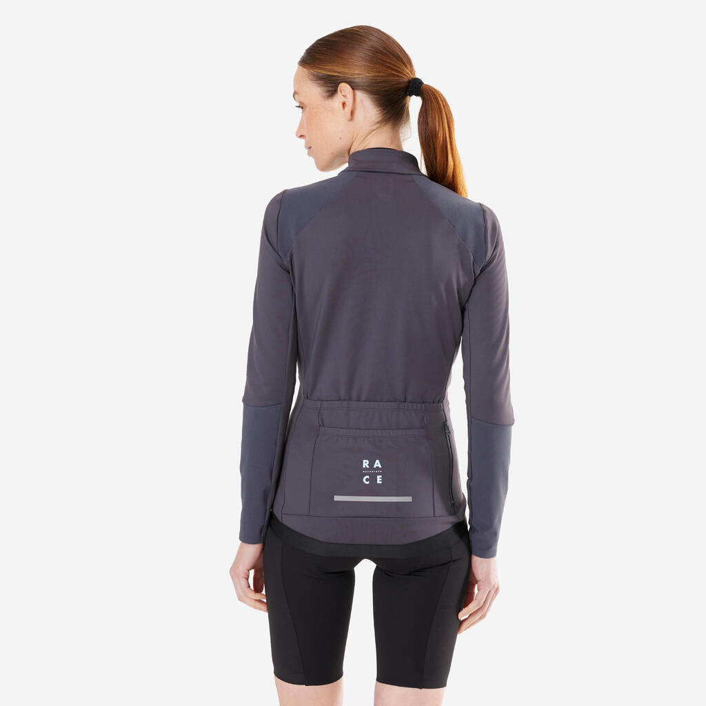 Women's Long-Sleeved Cool Weather MTB Cross Country Jersey - Grey