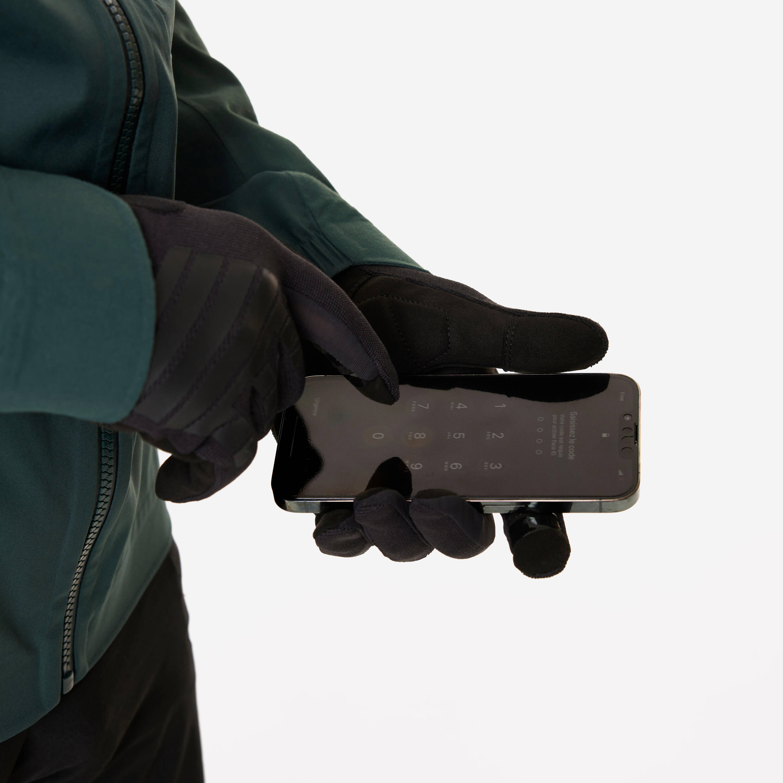 500 Comfort Mountain Bike Gloves-Black -  3