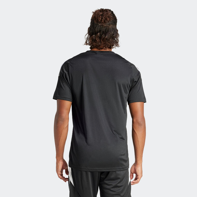 Camiseta fútbol Tiro 24 Adulto Negro