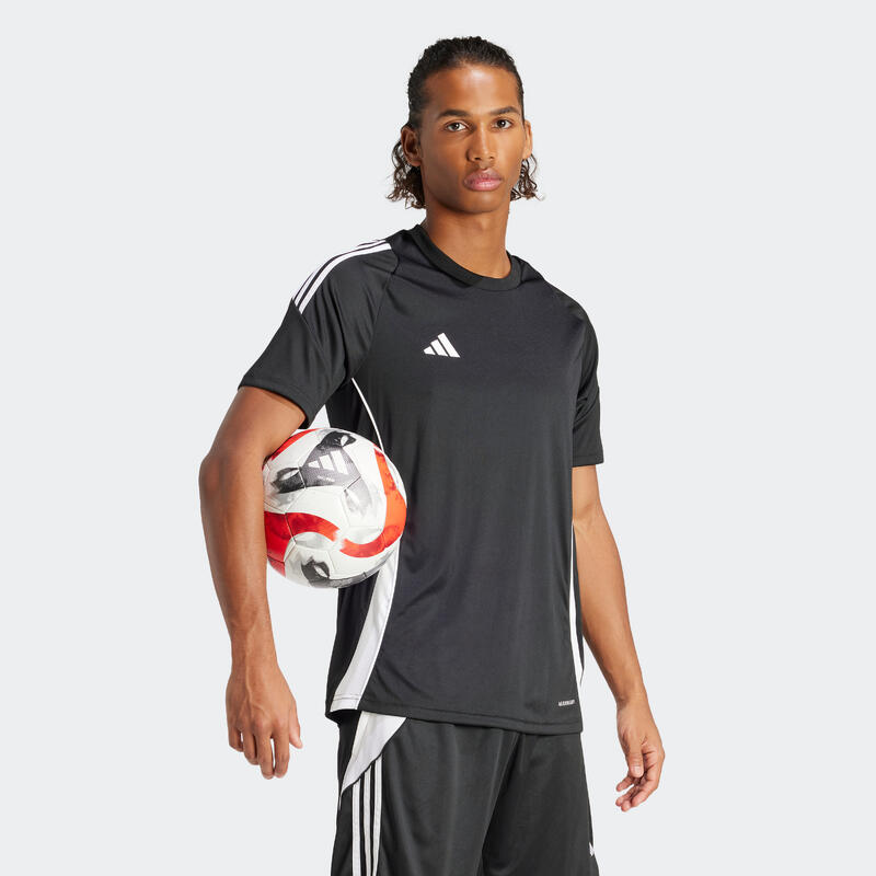 Voetbalshirt voor volwassenen Tiro 24 zwart