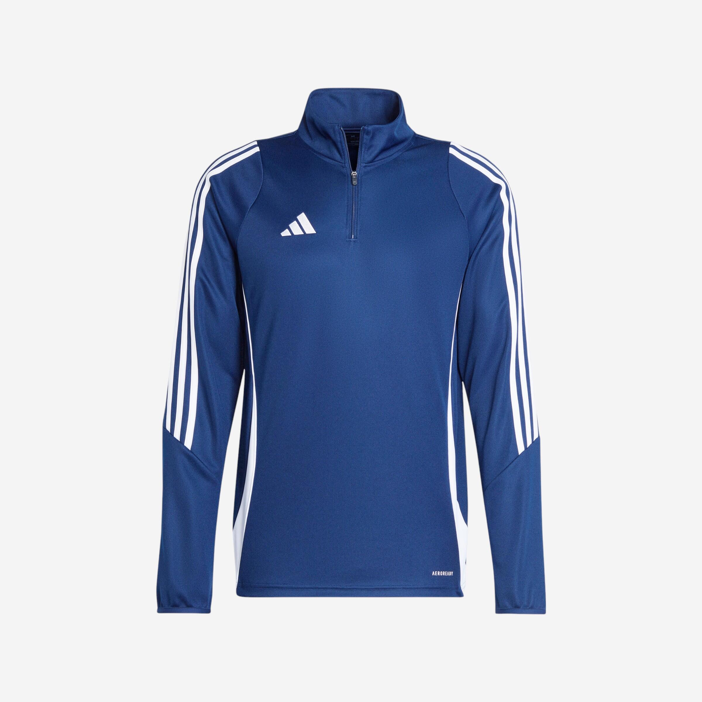 Adidas - Haut D'entraînement Adidas Tiro 24 Adulte Bleu - Sweat-shirt - Football / Futsal / Sepak - Blanc-bleu - 44l - Decathlon