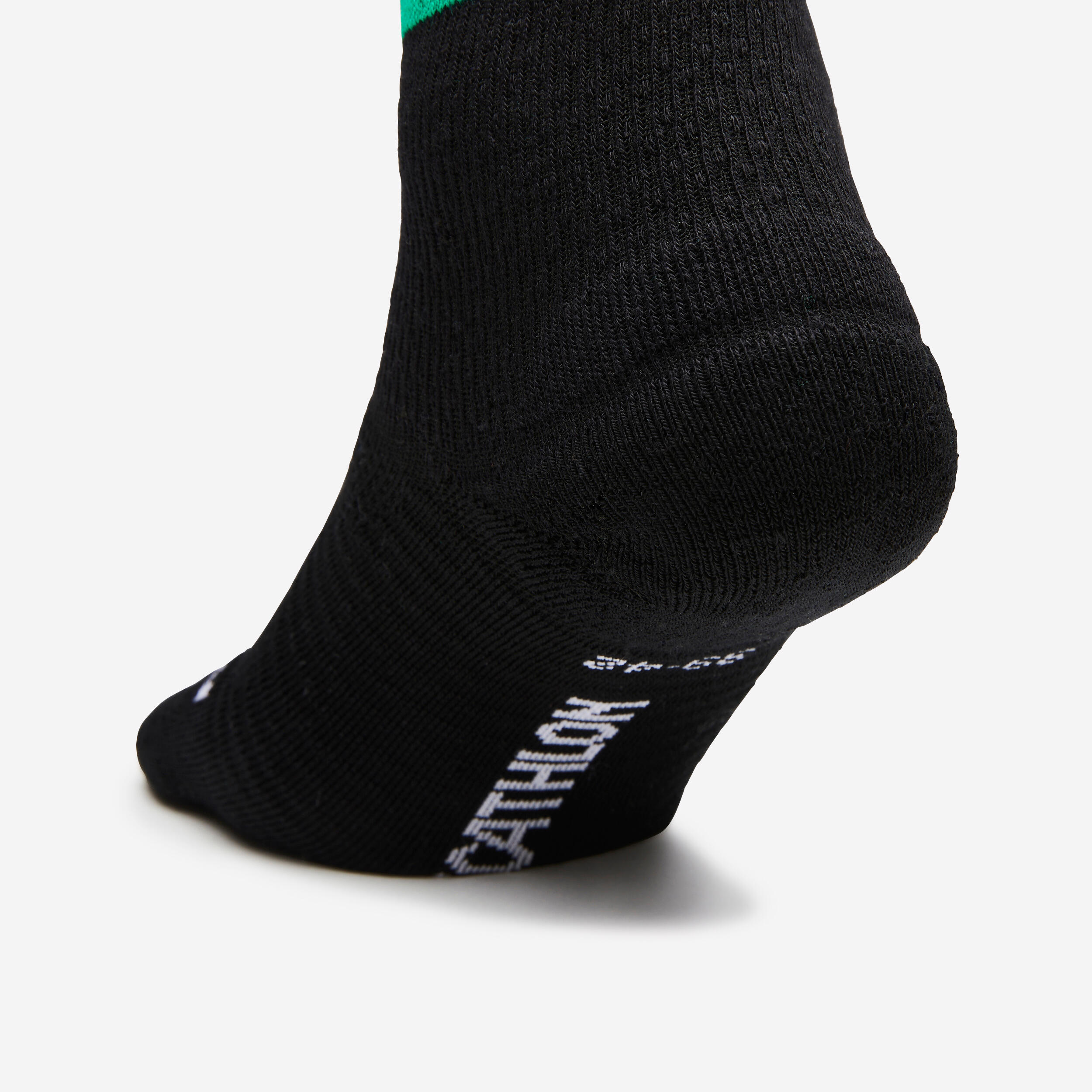 Sportwear high socks -2-Pair Pack-White/Black Héritage DECATHLON Logo 7/9