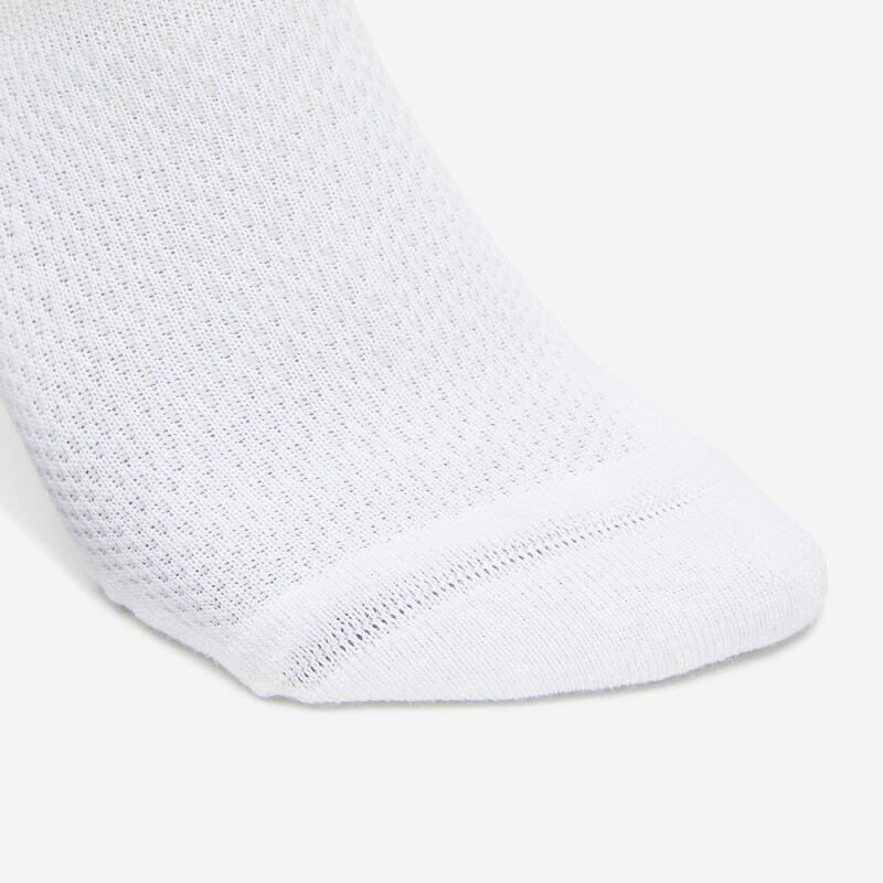 Chaussettes hautes logo Decathlon Héritage - lot de 2 paires Blanche et Noire