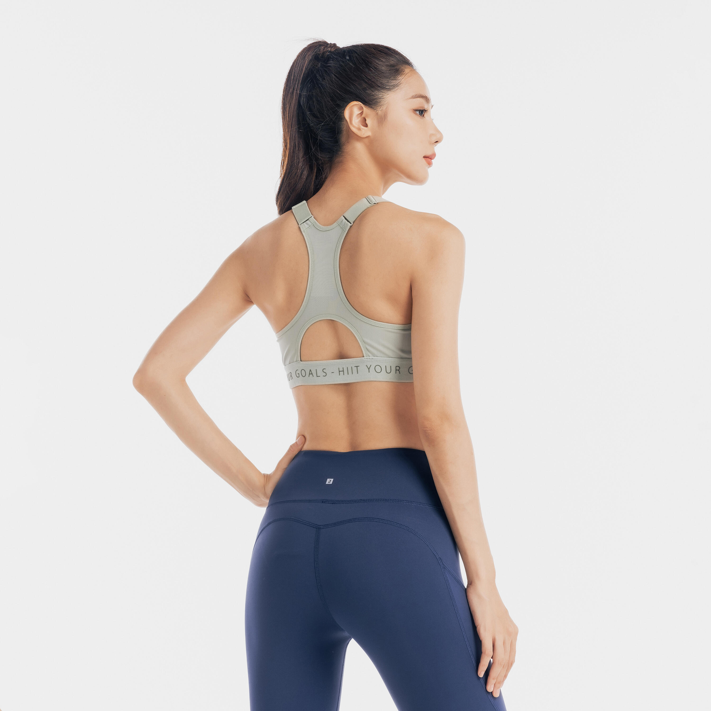 Soutien-gorge de sport zippé avec bonnets et maintien élevé femme 5/5