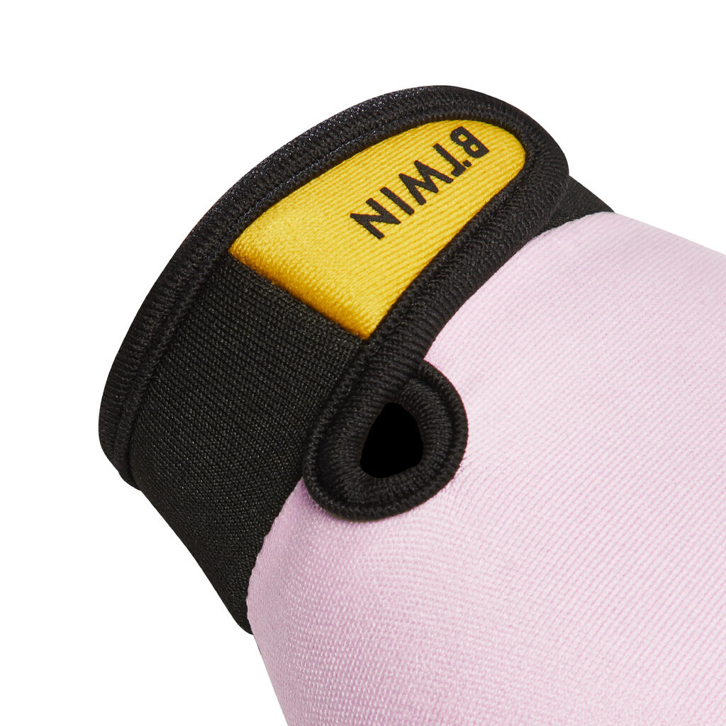 Kids' Cycling Fingerless Gloves - Pink