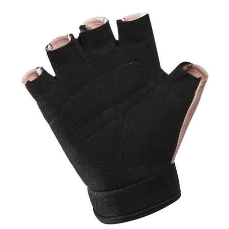 Kids' Cycling Fingerless Gloves - Pink