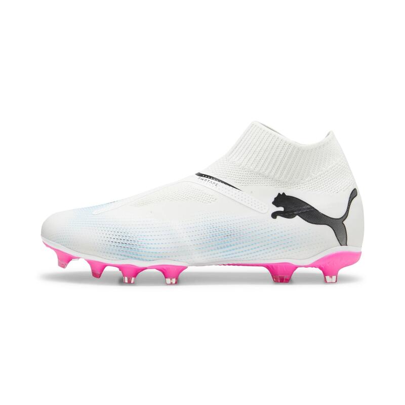 Damen/Herren Fußball Nockenschuhe FG/AG - Puma Future 7 Match Laceless weiß