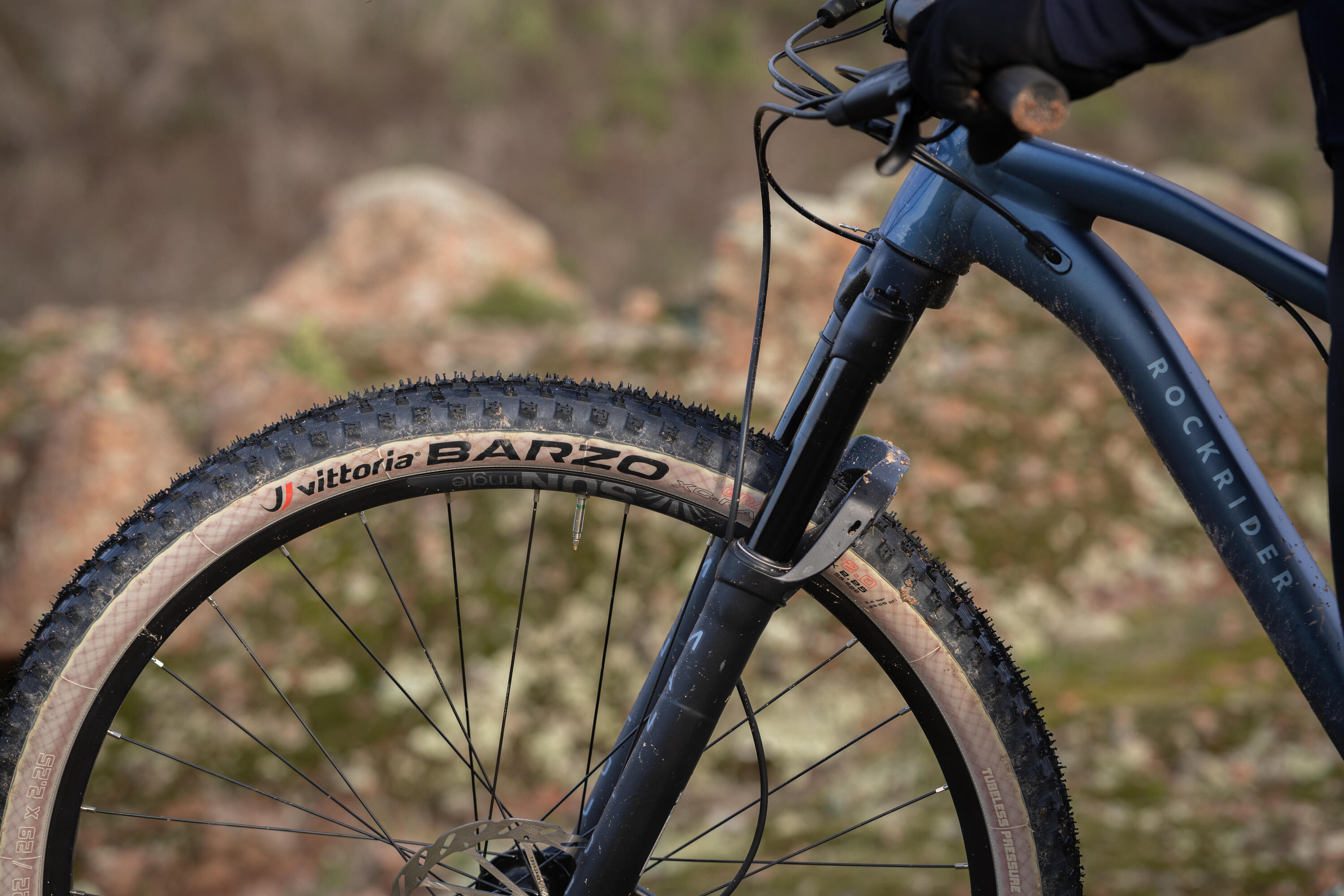Mountainbike Cross Country XC Race 700S Aluminiumrahmen blau  17/22