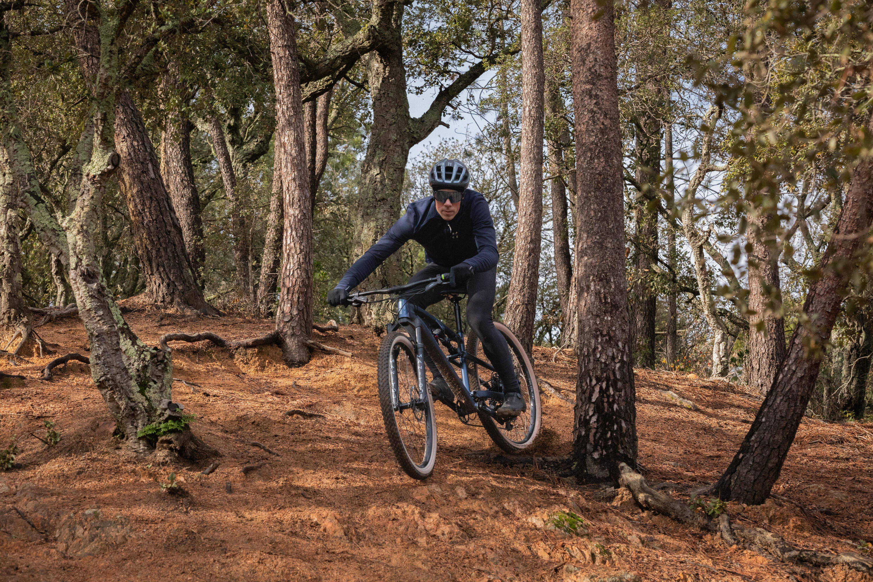 Vélo vtt xc cross country race 700 s bleu - cadre aluminium 12/15