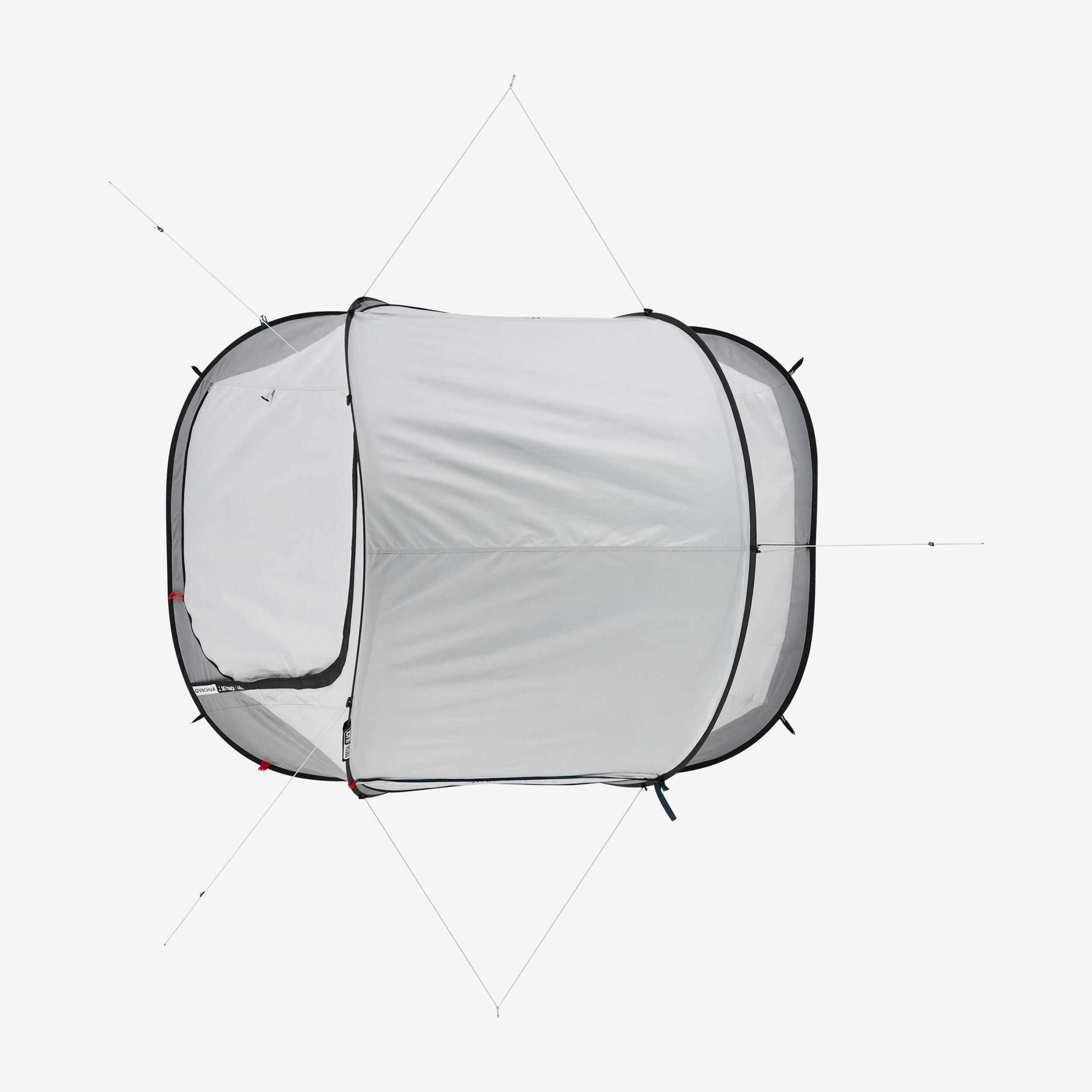 2-Person Camping Tent, 2 Seconds Fresh & Black - QUECHUA