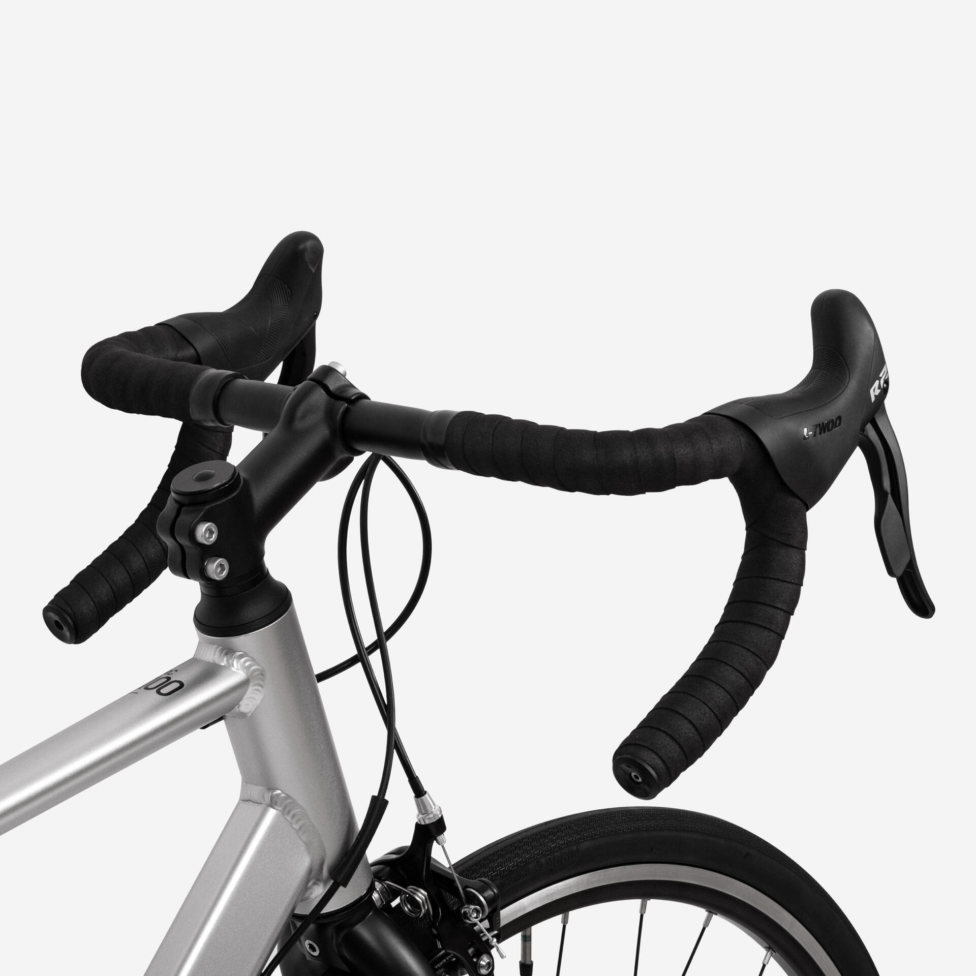 Aluminium 1x7-speed Road Bike RC100 V2 - Silver