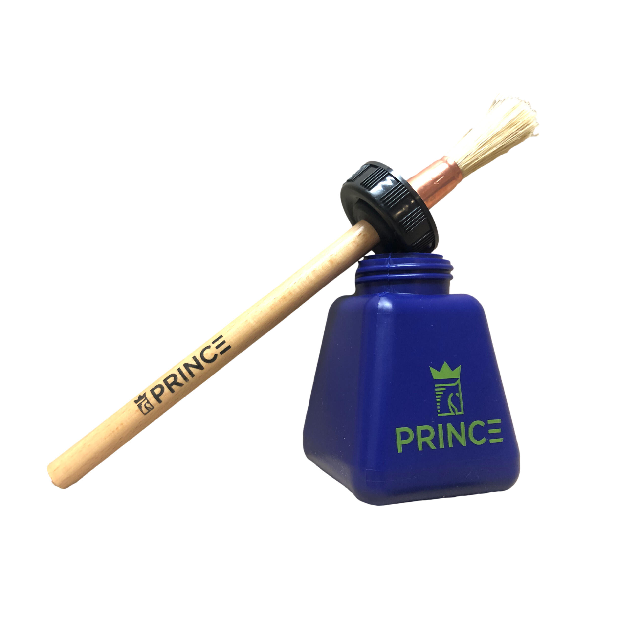 Pinceau à graisse + boîte équitation jaune/violet 2/2