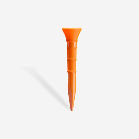 Tees golf x10 plastique 54mm - INESIS 500 orange