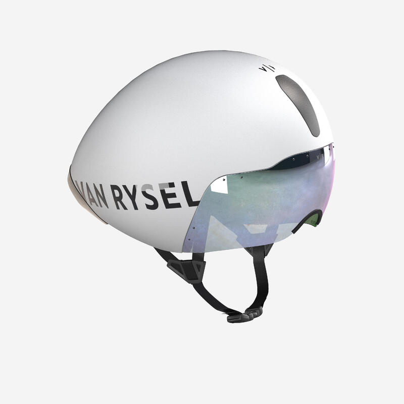 Casque contre la montre et triathlon, XCR blanc