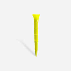 GOLF PLASTIC TEES x10 70mm - INESIS 500 YELLOW