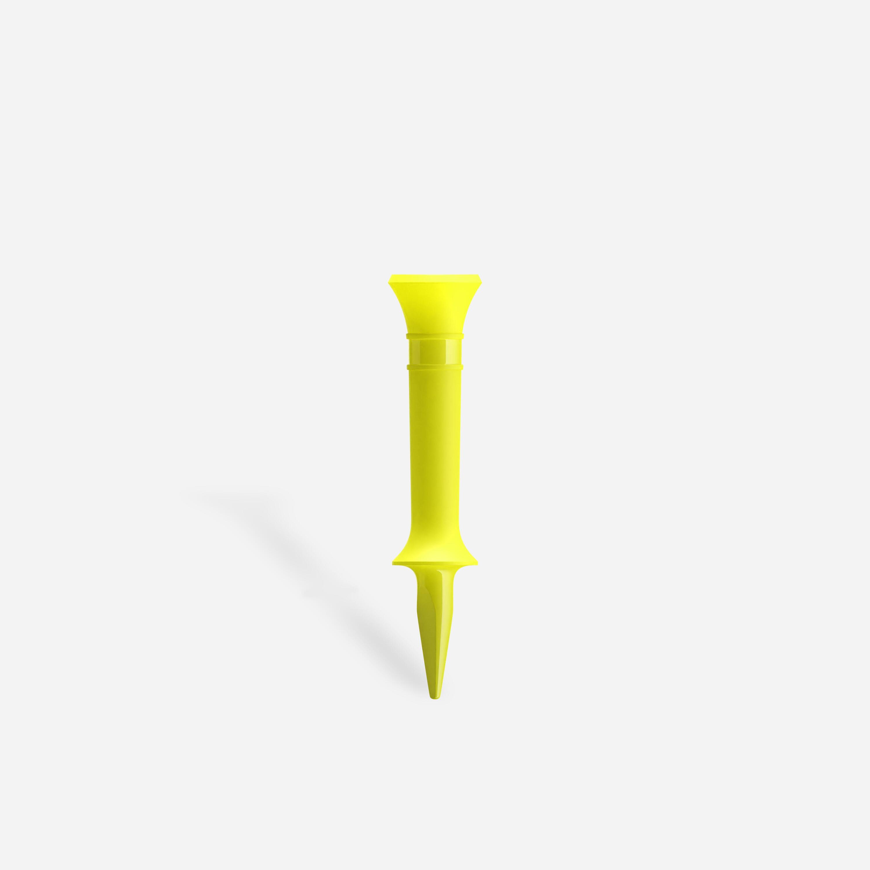 GOLF PLASTIC STEP TEES x10 40 mm - INESIS 100 YELLOW 1/1