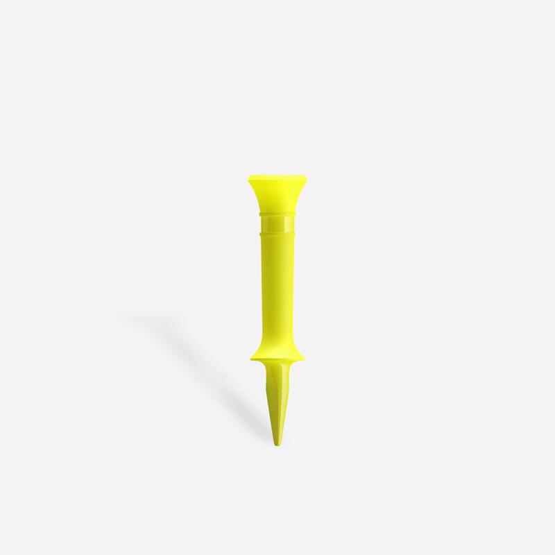 Tees golf x10 plastique à étage 40mm - INESIS jaune