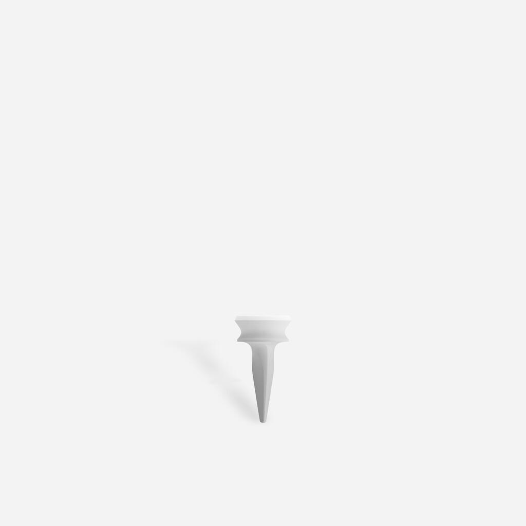 Golf plastic step tees x10 6 mm - INESIS white -