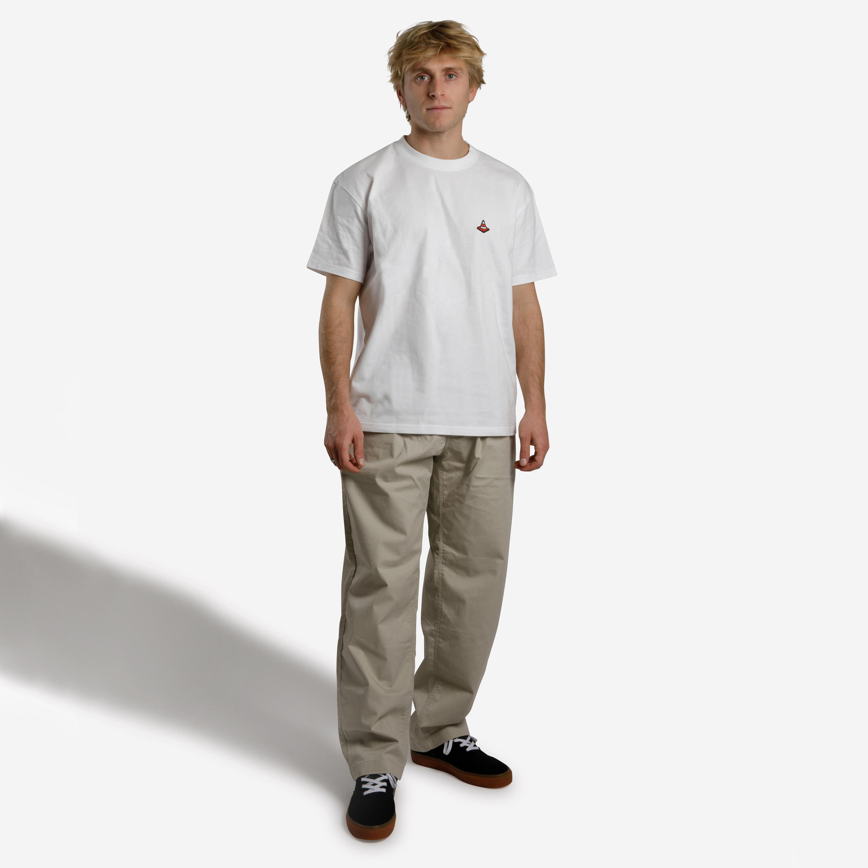 Short-Sleeved Skateboard T-Shirt TS500 Traffic - White 2/12
