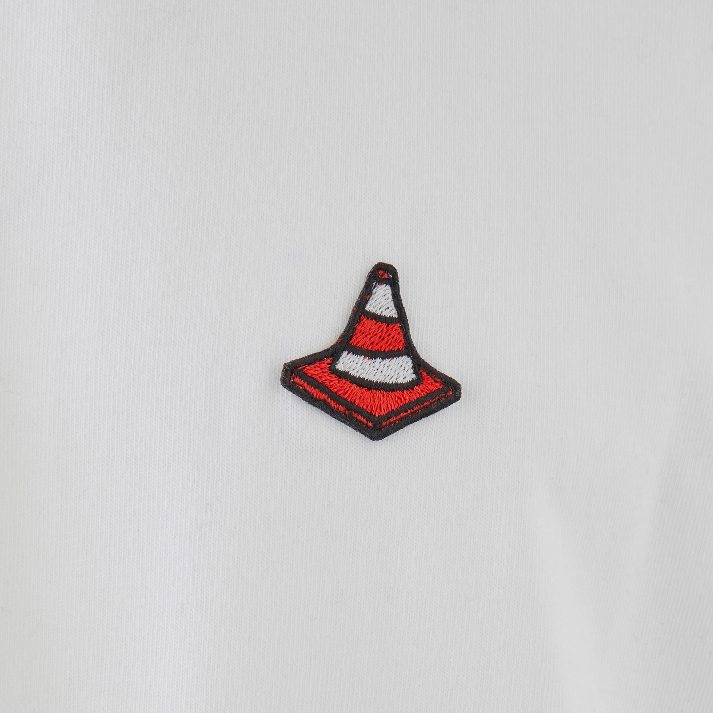 Camiseta de skateboard manga corta TS500 trafic blanco 7/9
